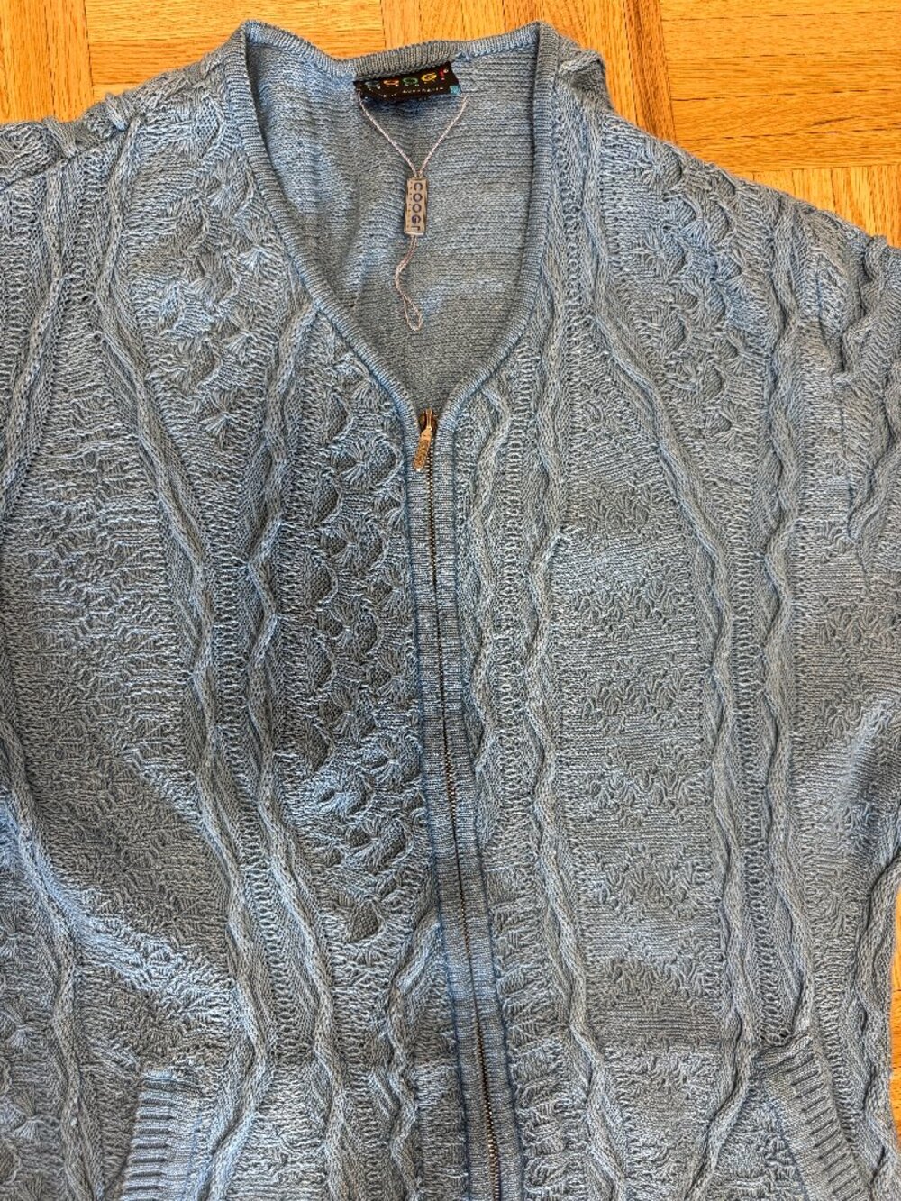 Blue Vintage Coogi Sweater- Size Large - Picture 1 of 6